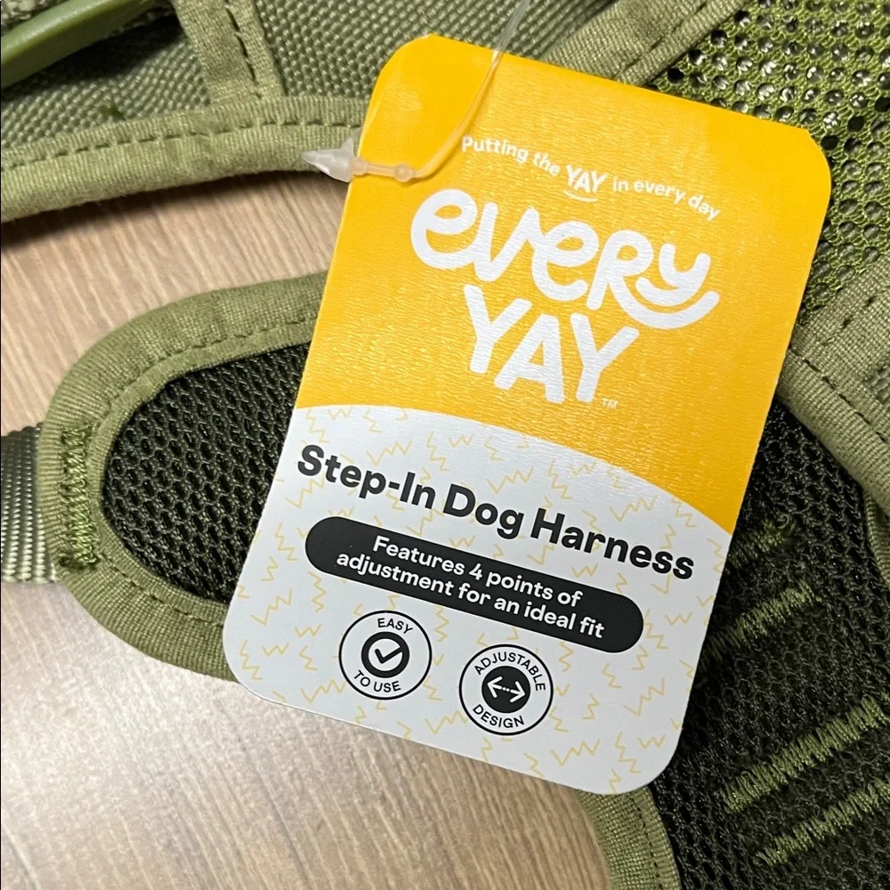 Green Step-In Dog Harness